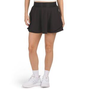 90 DEGREE BY REFLEX Black Lightstreme Hypersonic Layered Skort